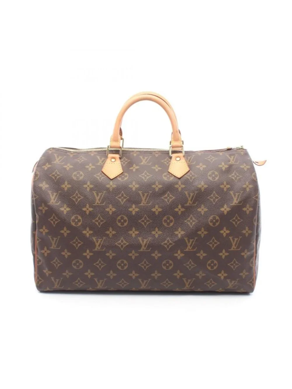 Louis Vuitton Speedy 40 Monogram Canvas Leather Handbag